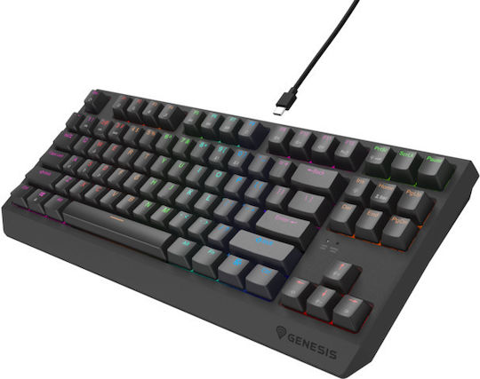 Genesis Thor 230 Lite Gaming Mechanical Keyboard Tenkeyless with Outemu Red switches and RGB lighting (English US)