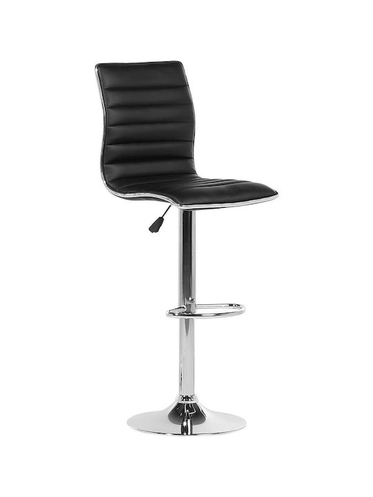 Stool Bar with Adjustable Height Black 2pcs