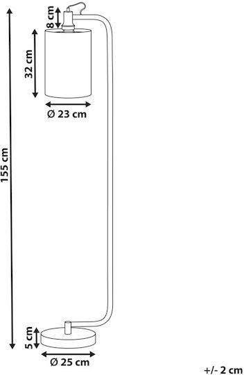Beliani Beliani Stehlampe Kupfer