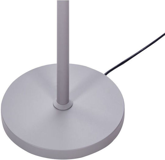 Beliani LED Stehlampe mit Warmweißem Licht Silber