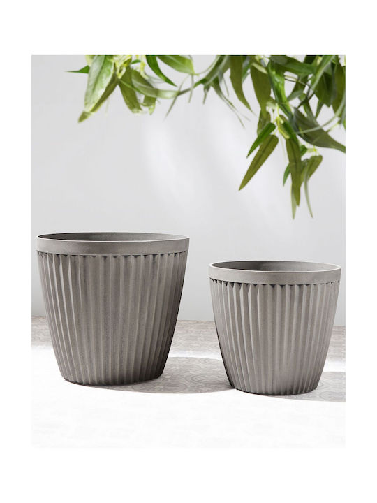 Planter Ø 36 Cm Beige-gray Poka