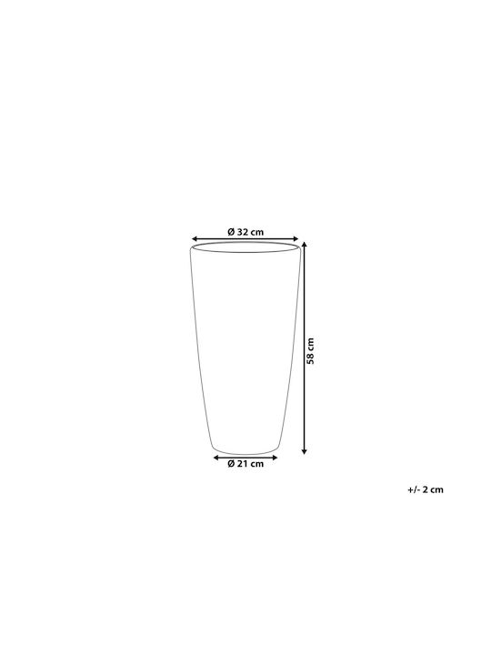 Topf 32 cm Weiß Tseria
