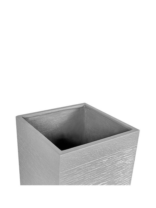 Gray Dion Planter 40 X 40 X 77 Cm