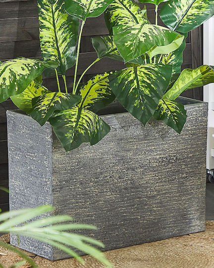 Planter 29 X 70 X 50 Cm Gray Edessa
