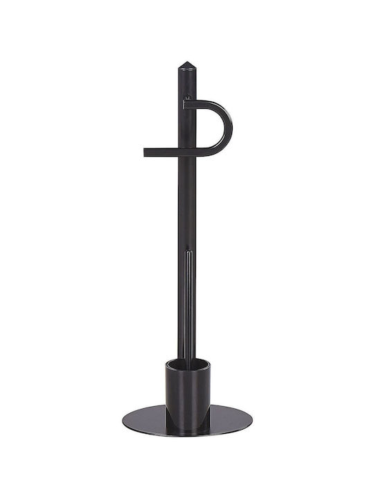Beliani Badezimmer-Accessoire-Set Metall Schwarz
