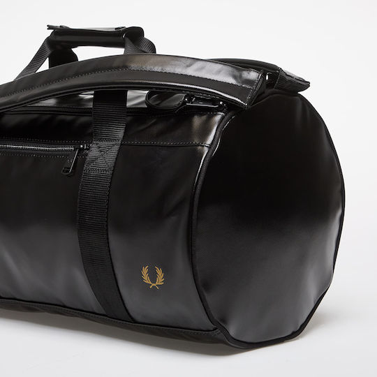 Fred Perry Tonal Barrel Sack Voyage Back Black Fabric