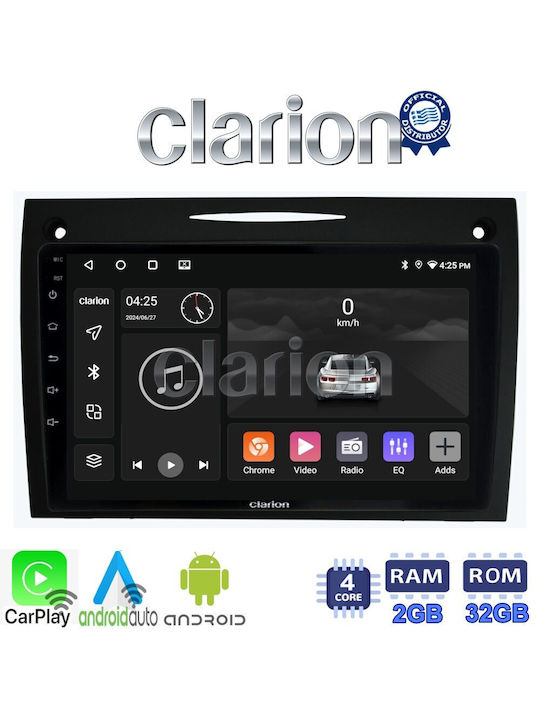 Clarion Car Audio System for Mercedes-Benz SLK 2004-2010 (Bluetooth/USB/WiFi/GPS) with Touch Screen 9"