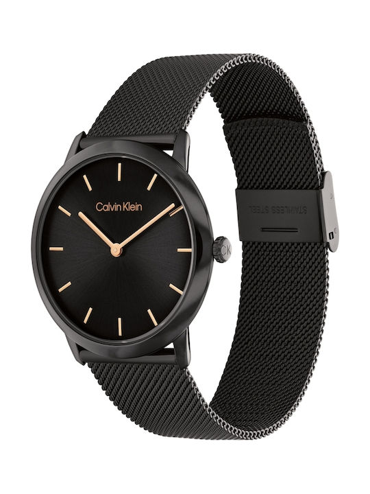 Calvin Klein Women's Watch with Black Metal Bracelet