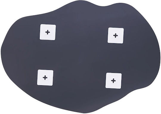Oglindă de Perete Argintie Falaise de 70 cm