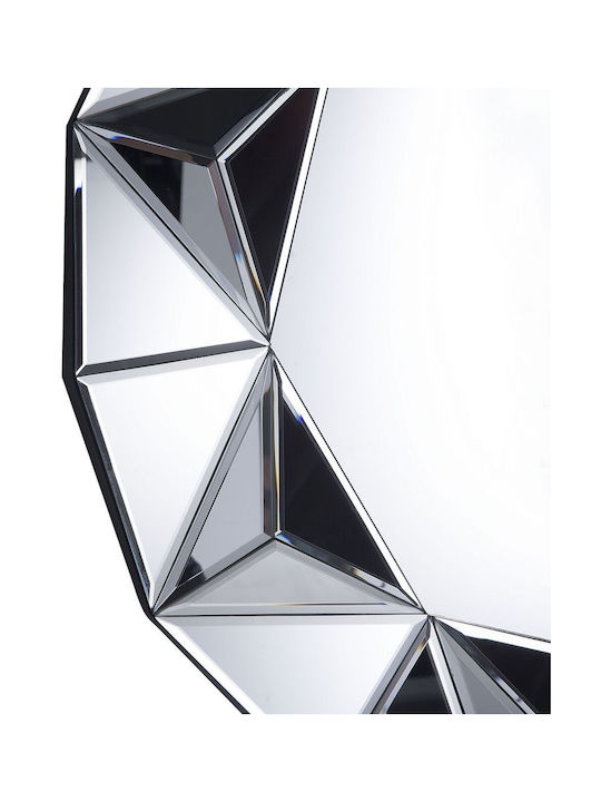 70 Cm Silver Wall Mirror Habay