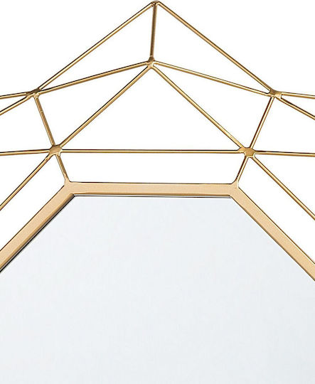 60 cm Gold Wandspiegel Hillion