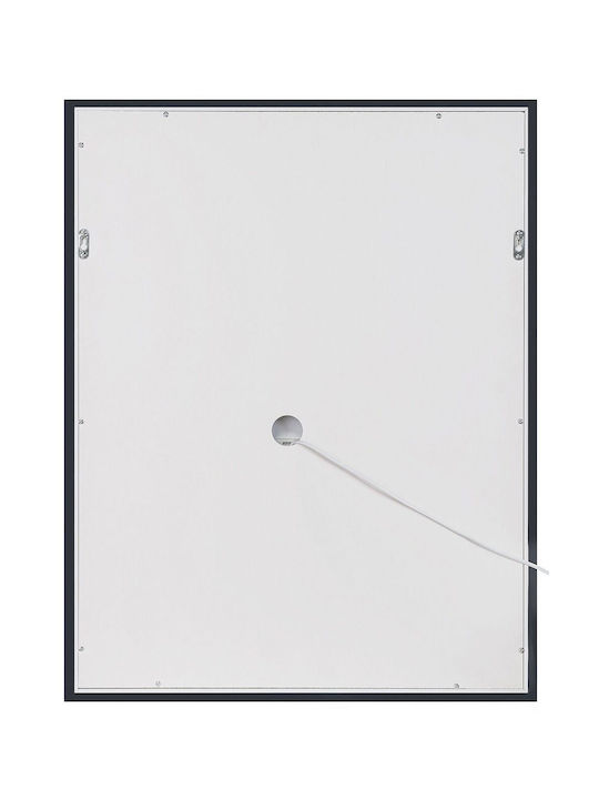 Led Wall Mirror 60 X 80 Cm Silver Martinet
