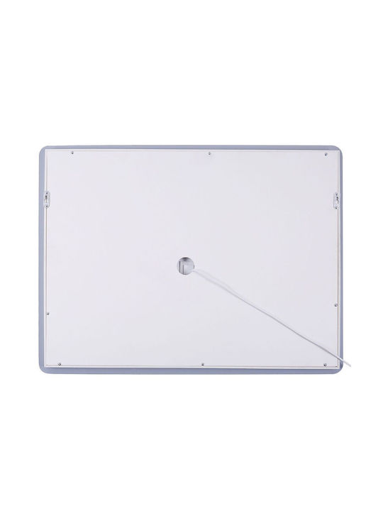 Wandspiegel 60 x 80 cm Silber Wassy