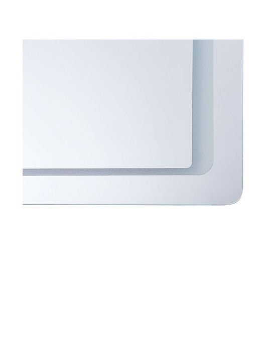 Wandspiegel 60 x 80 cm Silber Wassy