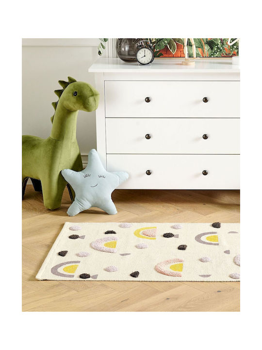 Multicolored Cotton Children's Rug 80 X 150 Cm Curup