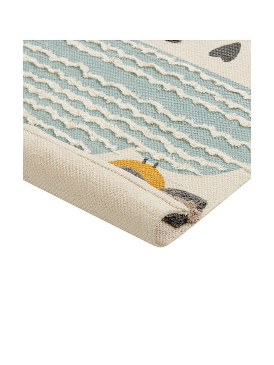 Multicolored Cotton Children's Rug 80 X 150 Cm Blang