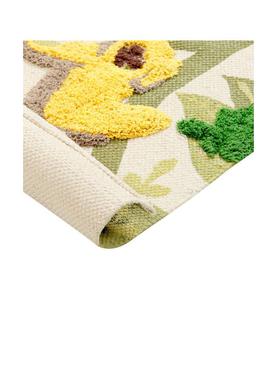 Children's Cotton Rug Jungle Theme 80 X 150 Cm Multicolored Janhto