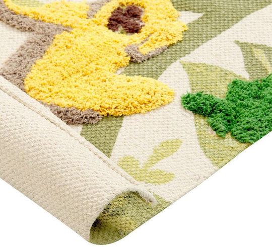Children's Cotton Rug Jungle Theme 80 X 150 Cm Multicolored Janhto