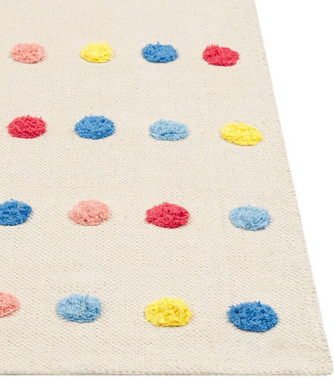 Multicolored Cotton Children's Rug 80 X 150 Cm Leles
