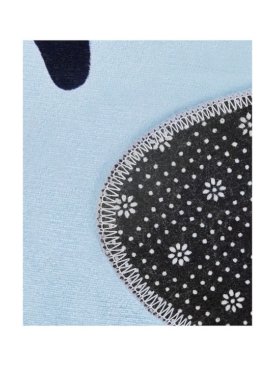 Children's Star-shaped Rug 120 X 120 Cm Blue Sirius