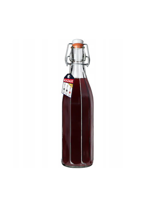 Kadax Bottiglia Grătare comerciale Sticlă con tappo in sughero Transparent 500ml