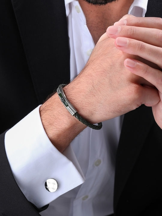 Police Iconic Monogram Manschettenknöpfe aus Silber