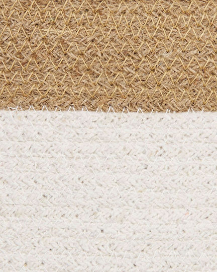 Set 2 Weiße Baumwollkörbe Beige Kardh