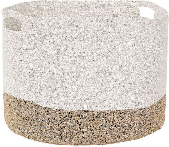 Set 2 weiße Baumwollkörbe Beige Kahan