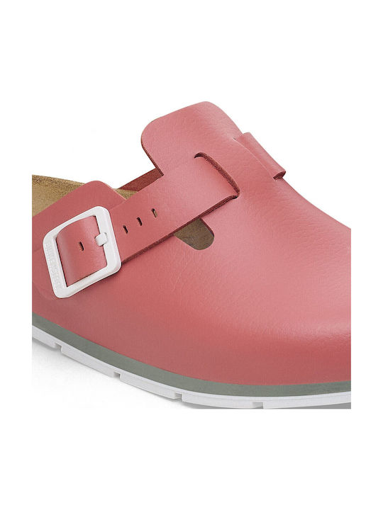 Birkenstock Boston Pro Din piele Anatomici Sabot Roșii