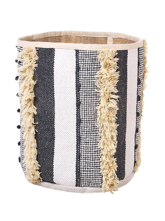 Set 2 Beige Cotton Baskets Gray Kotkai