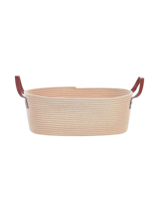 Set 2 Beige Cotton Baskets Gissar