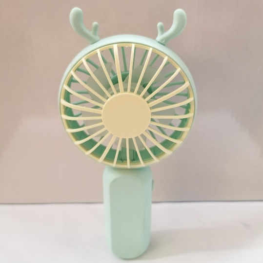 Rechargeable Mini Reindeer Fan Mint Yellow