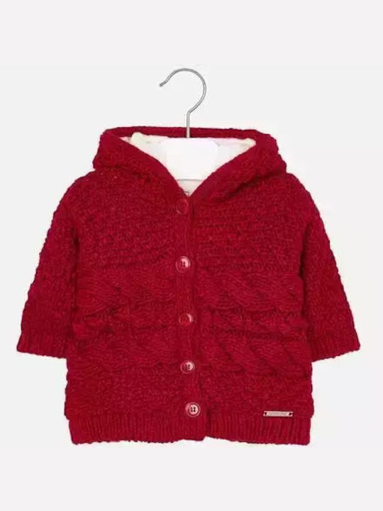 Mayoral Kids Cardigan Knitted Red Ζακέτα Πλεκτή