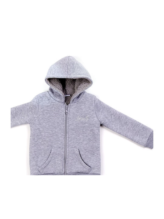 Trax Kids Cardigan Sweatshirts Hooded Gray