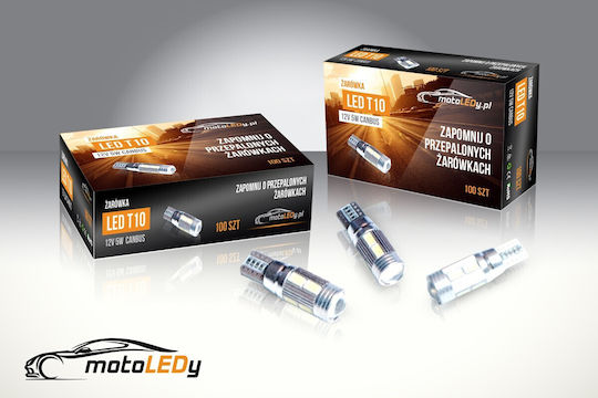 Led T10 W5w 12v 5w Canbus