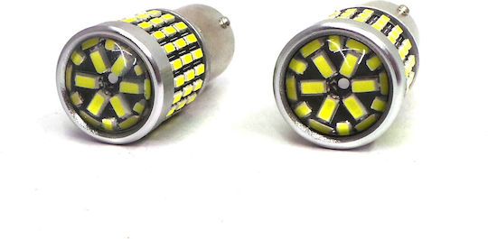 LED Ba15s P21W 12-24V Canbus 2100 Lm Weiße Glühbirne mit Linse