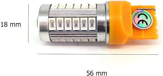 LED 7440 W21W 12V 17W Canbus Blinkleuchte USA Orange