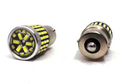 LED Ba15s P21W 12-24V Canbus 2100 Lm Weiße Glühbirne mit Linse