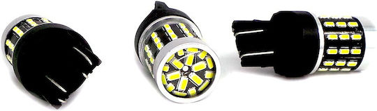 Led Bulb 7443 W21/5w 12-24v Canbus 1800lm White A Lens