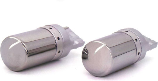 Led Bulbs 2x 7440 W21w 12-24v Canbus Orange Premium