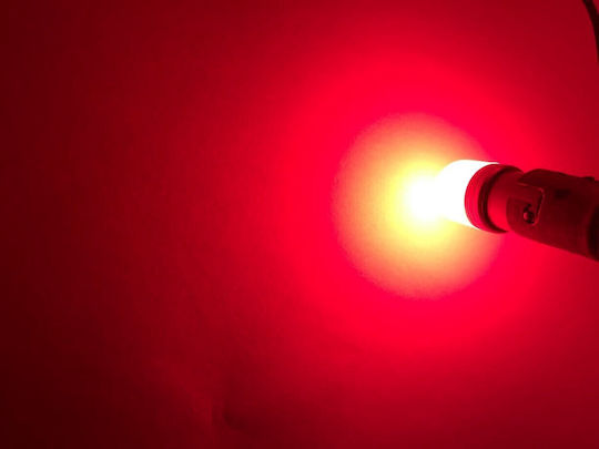 Led Ba15s P21w 12-24v Canbus Red