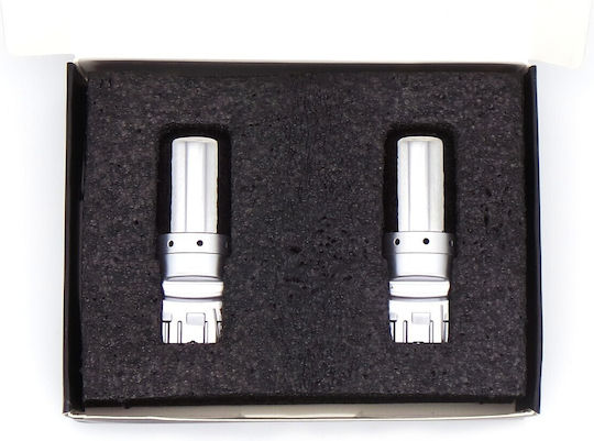 Led Bulbs 2x 7440 W21w 12-24v Canbus Orange Premium