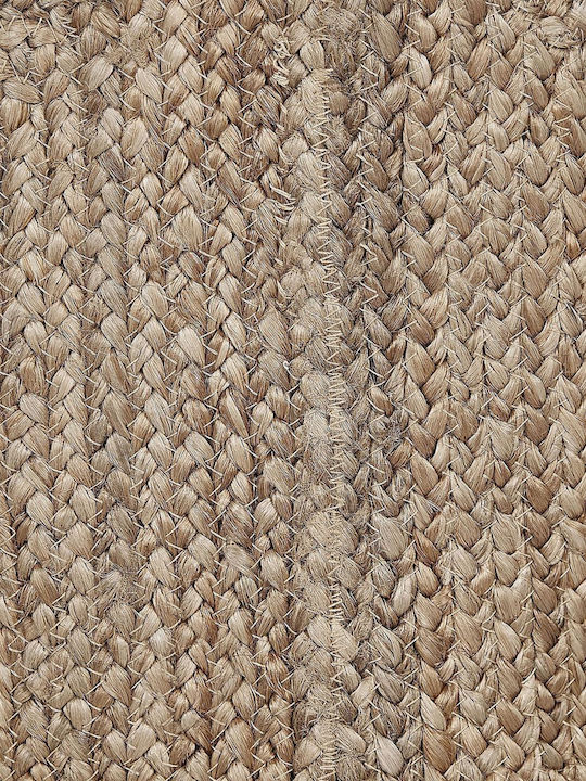 Coș decorativ Wicker cu mânere Beige Beliani