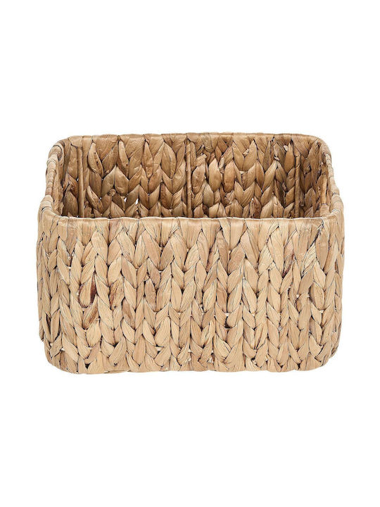 Beliani Set of Decorative Baskets Straw with Handles Beige 3pcs