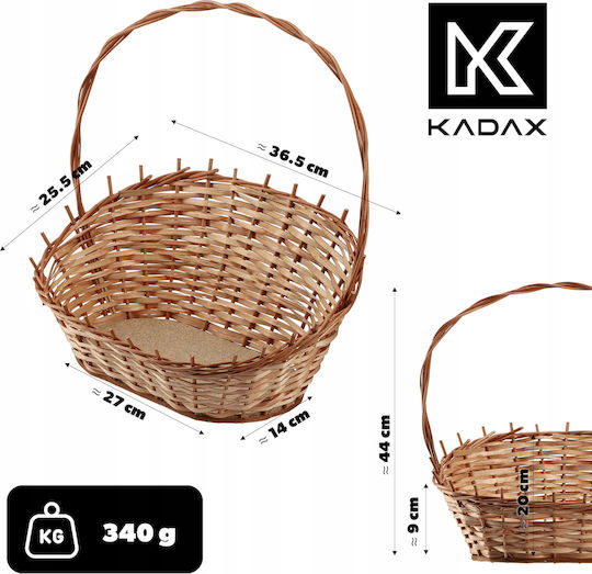 Kadax Dekorativer Korb Korbweide Beige