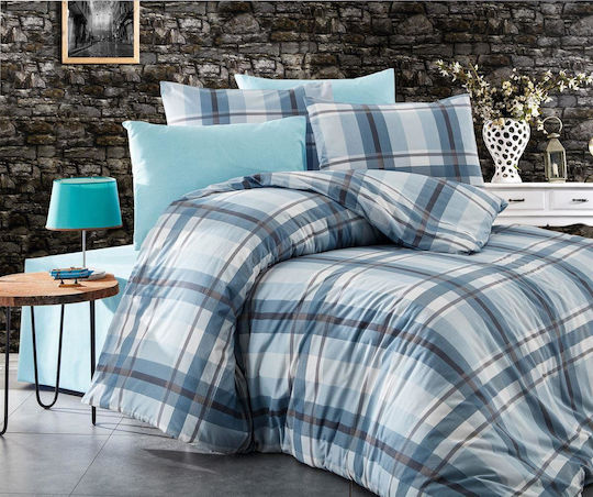Dimcol Set Queen 4pcs 240x270cm Ekávi 421 Sky Blue