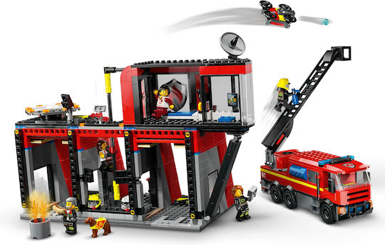 LEGO City Fire Station With Fire Truck for Ages 6+