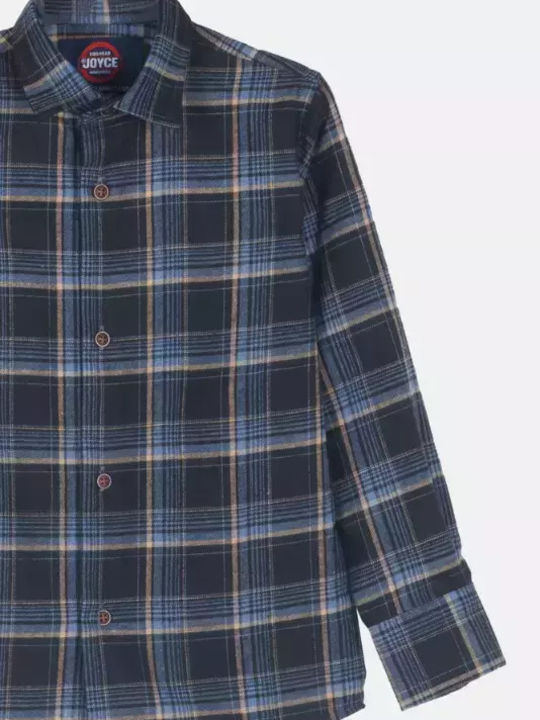 Joyce Kids Checked Shirt Blue