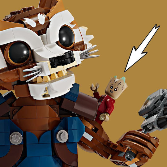 LEGO Marvel Rocket & Baby Groot Pentru 10+ Ani 566 Bucăți