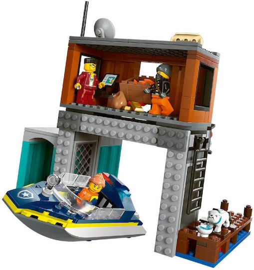 LEGO City Police Speedboat And Crooks' Hideout για 6+ Ετών 311τμχ